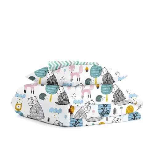 Комплект постельного белья Cosas AnimalsForest ZigMintGrey (4822052068595)