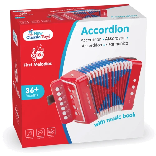 Аккордеон New Classic Toys красный (10055)