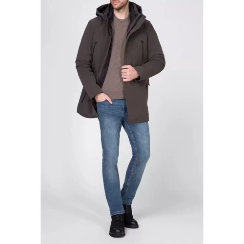 Парка CMP Man Parka Zip Hood (39K2997D-F919) 54 коричнева зима з капюшоном: Фасон Прямий