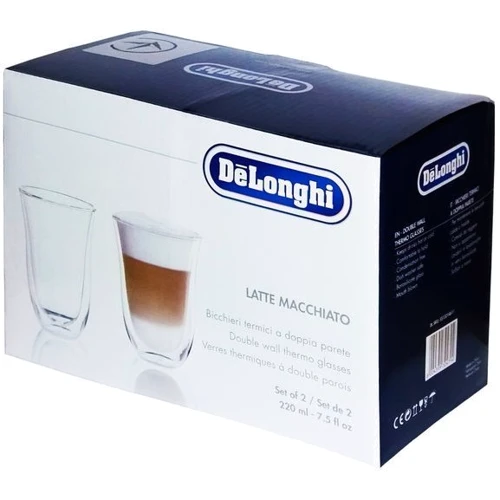 Набор стаканов DeLonghi LATTE MACCHIATO 2х220 мл (00000010992) фото 4