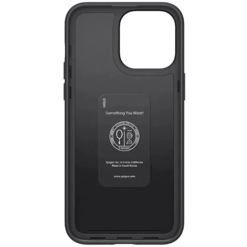 Чехол для iPhone Spigen Thin Fit Black (ACS04765) for iPhone 14 Pro Max: Материалы поликарбонат и полиуретан