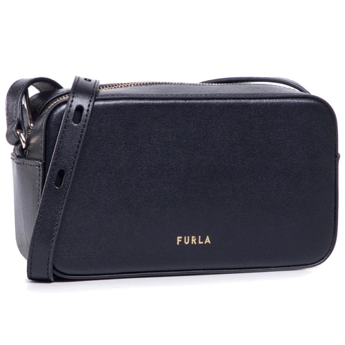 Женская сумка кросс боди Furla Block Mini Crossbody черная (EAS6FBK)