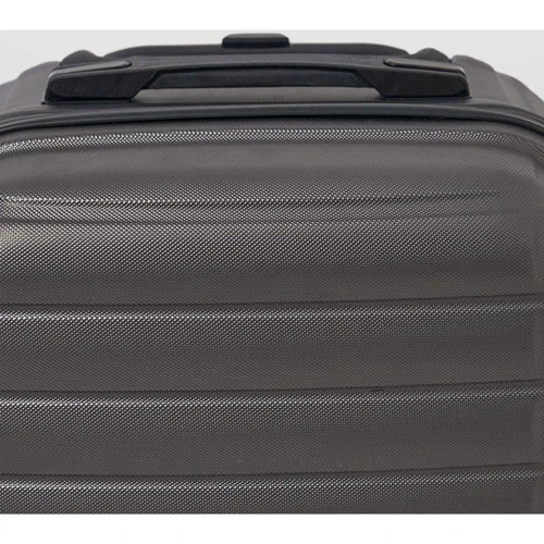 Чемодан Ricco Grande M grey (T15003grey-M): Фактура Зернистая, Матовая