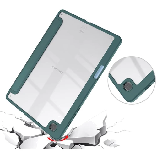 Аксессуар для планшетных ПК BeCover Case Book Soft Edge with Pencil mount Dark Green for Samsung Galaxy Tab S6 Lite 2024 P620/P625/P627 (710838): Материал Искусственная кожа + TPU