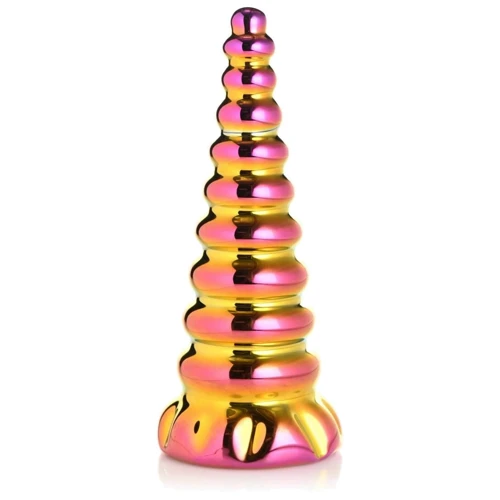 Фэнтезийный фаллоимитатор Creature Cocks Twilight Rainbow Glass Dildo