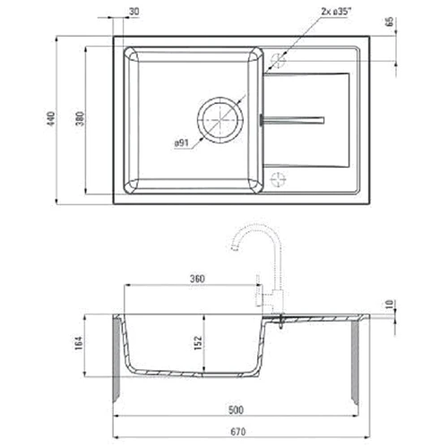 Deante Leda ZRD 7113