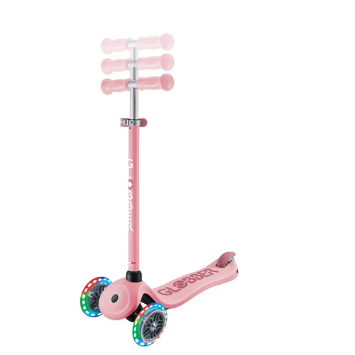 Самокат дитячий Globber GO-Up Sporty Lights пастельно-рожевий (452-710-4): Максимальне допустиме навантаження, кг 50