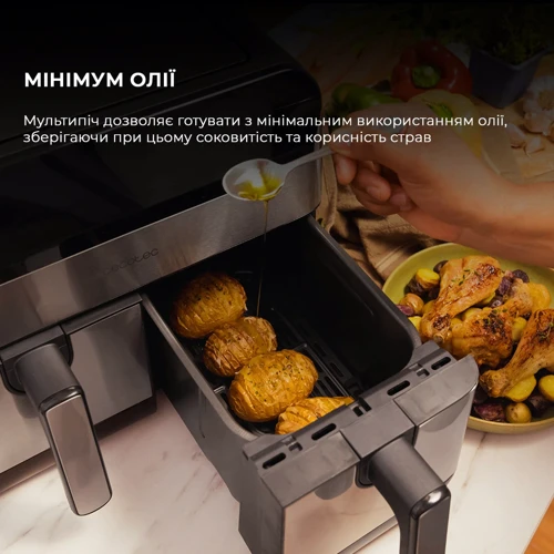Фритюрница CECOTEC Cecofry Advance 9000 Inox (CCTC-03489): Тип устройства Мультипечь (аэрофритюрница)