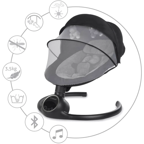 Закачуючий центр Kidwell 2в1 REVE Black/Silver (Hnrt_4852) фото 5