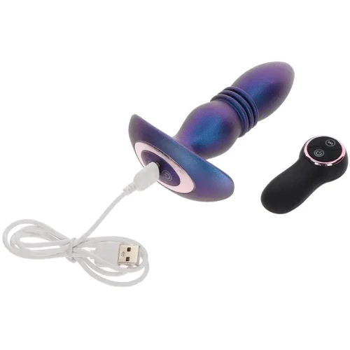 Анальная вибропробка Toy Joy Thrusting Vibr Plug (синий)