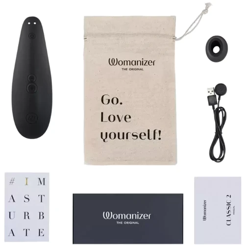 Вакуумный клиторальный стимулятор Womanizer Classic 2 Black