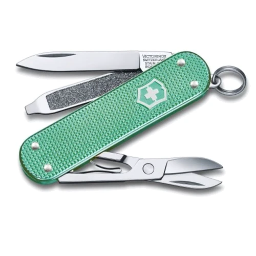 

Victorinox Classic Sd Alox Colors Minty Mint 58мм/5функций/рифленый мятный (0.6221.221G)
