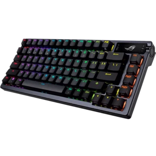 Клавиатура Asus ROG Azoth RGB 81key NX Red EN Black (90MP0316-BKUA01): Дополнительно подсветка клавиш