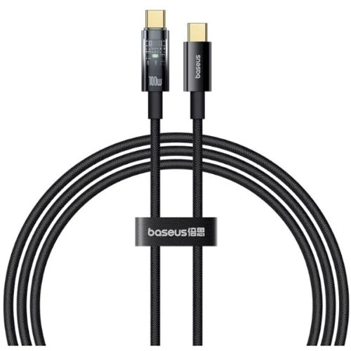 Кабель Baseus Cable USB-C to USB-C Explorer Series Auto Power-Off 100W 1m Black (P10319703111-00)