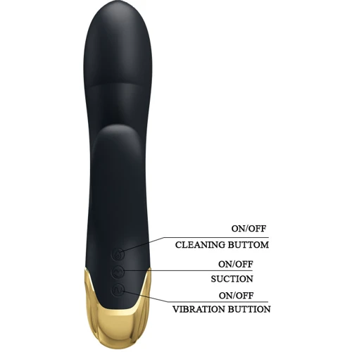 Вибратор Pretty Love Royal Pleasure Sucking Black