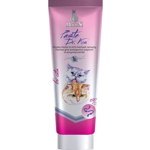 Паста Modes Paste Dr.Kis Hairball remedy для виведення шерсті зі шлунка 50г (ЗС000259)