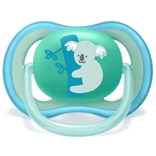 Пустышка для мальчика Philips AVENT Ultra-Air, 18+ мес, 2 шт. (SCF349/11): Вид пустышки классическая