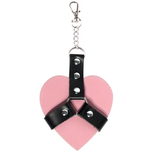Брелок на карабіні для ключів Art of Sex Chained Heart рожевий