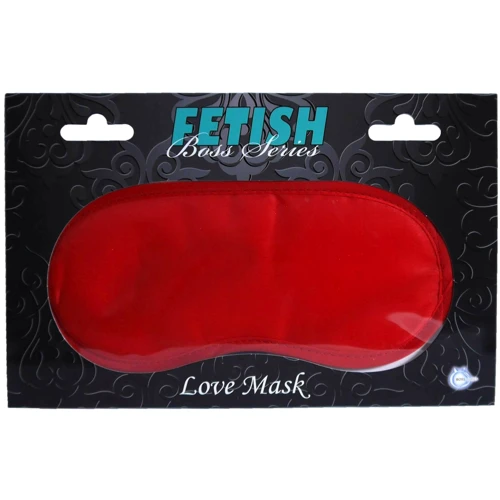 Маска Boss Series Fetish - Love Mask Red, 18 см (червоний)
