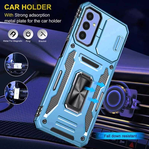Аксессуар для смартфона Mobile Case Camshield Army Ring Light Blue for Samsung A155 Galaxy A15 4G / A15 5G: Тип накладка на заднюю часть