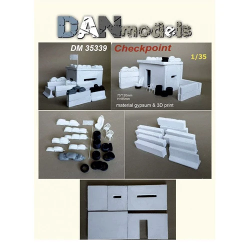Аксессуары для диорамы DAN models Контрольно-пропускной пункт (гипс) DAN35339