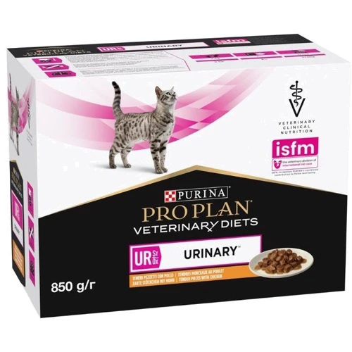 Влажный корм для котов Pro Plan Veterinary Diets UR Мочекаменная болезнь с курицей в подливе 10х85 г (8445290093592): Возраст Взрослые
