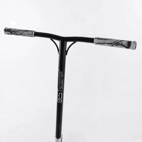 Самокат трюковый Best Scooter Graffity Skull серый (BS-77101): Конструкция рамы цельная