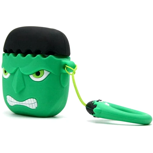 Чехол для наушников TPU Case Marvel & DC Hulk Green for Apple AirPods фото 1