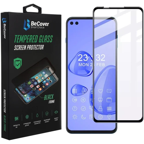 Аксессуар для смартфона BeCover Tempered Glass Black for Motorola Moto G100 (706895)