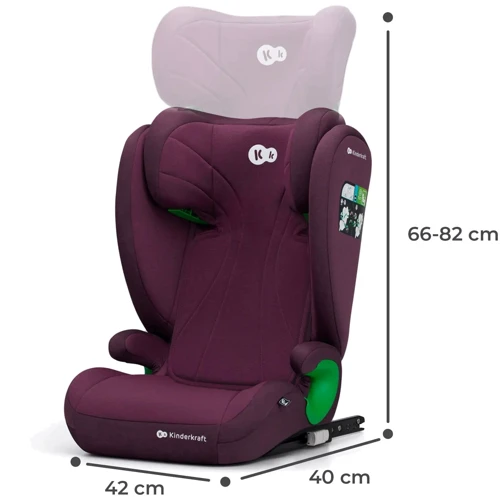 Автокрісло Kinderkraft Junior Fix 2 i-Size Cherry Pearl (KCJUFI20RED0000) (00-00305197): Вага дитини 15-36 кг