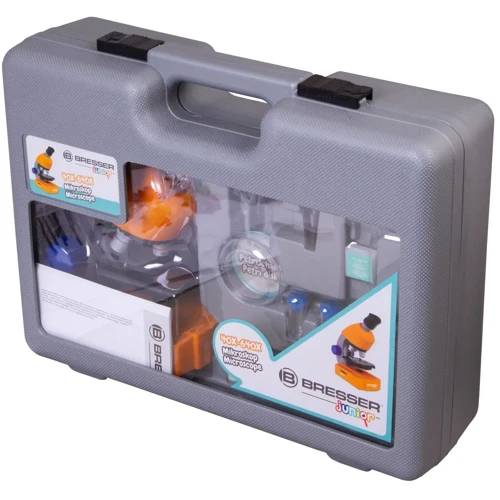 Мікроскоп Bresser Junior 40x-640x Orange з кейсом та набором для дослідів (8851310): Тип Оптические