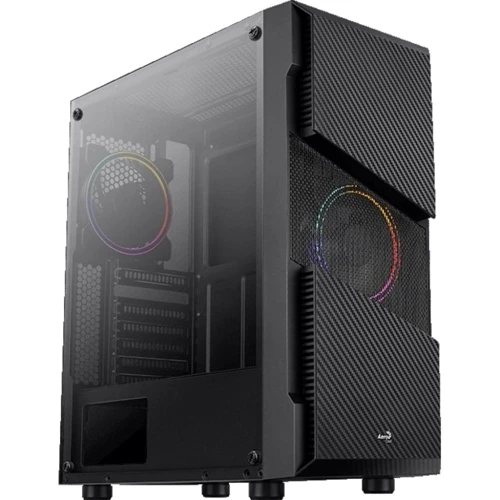 Корпус Aerocool Menace Saturn RGB-G-BK-v1 Black Mid Tower RGB