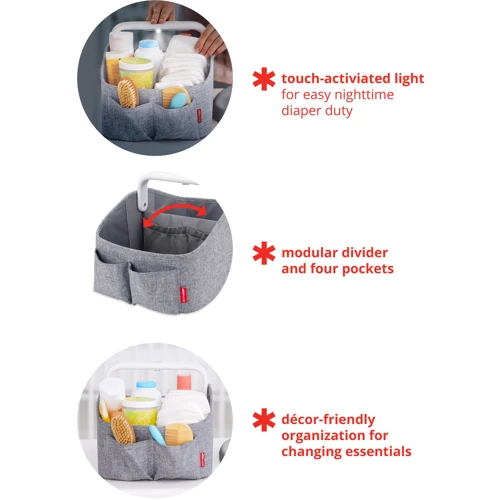 Органайзер Skip Hop с подсветкой, серый (304300)