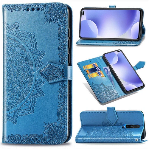 Чохол для телефона Mobile Case Book Cover Art Leather Blue for Xiaomi Redmi K30/Poco F2: Тип чохол книжка
