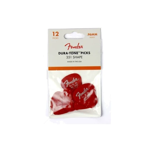 Медиатор Набор медиаторов Fender 351 DURA-TONE .96 12-PACK FIESTA RED (229381): Материал Delrin (делрин)