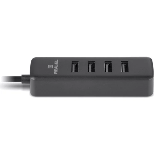 Адаптер REAL-EL Adapter USB to 4xUSB2.0 HQ-175 Black (EL123110008) фото 6