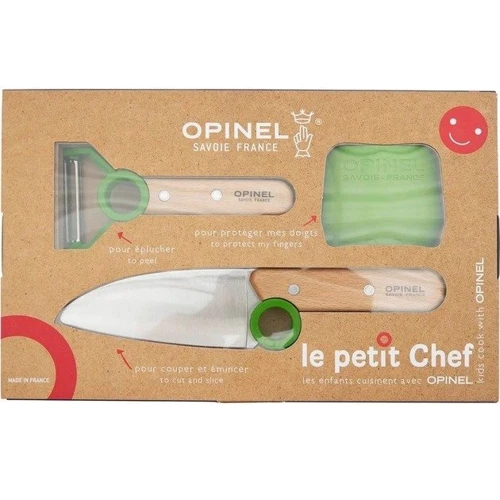 Набор кухонных ножей Opinel Le Petite Chef Green 3 предмета (204.66.92) фото 6
