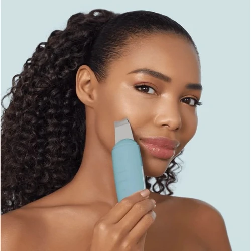 Мікрострумовий скраббер для шкіри та усунення чорних точок GESKE MicroCurrent Skin Scrubber&Blackhead Remover 9в1 turquoise фото 4