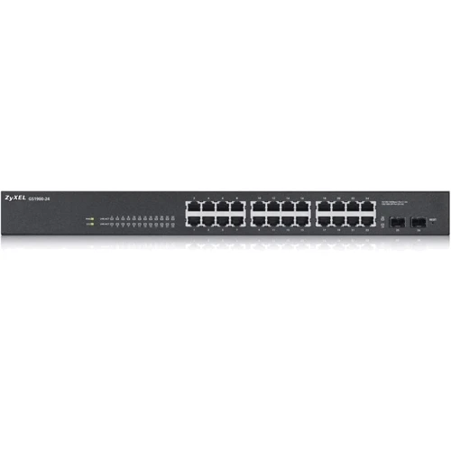 Сетевой коммутатор ZyXel GS1900-24 (GS1900-24-EU0101F): Порты только Gigabit Ethernet (10/100/1000)