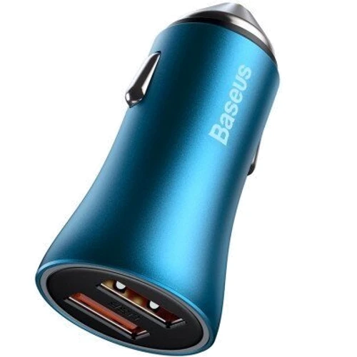 Зарядний пристрій Baseus Car Charger 2хUSB Golden Contactor Pro 40W Blue (CCJD-A03)