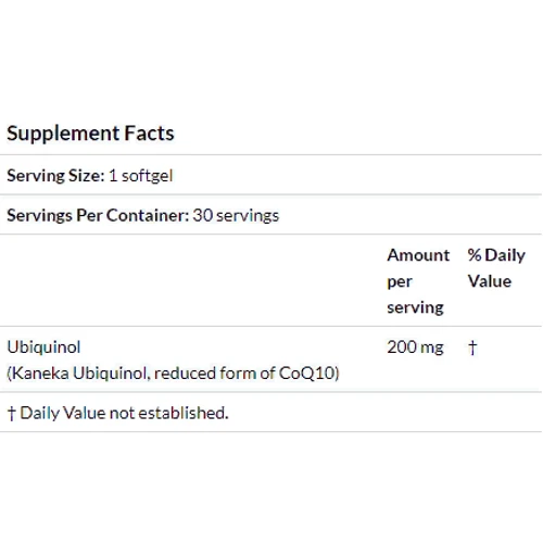 Doctor's Best, Ubiquinol with Kaneka, 200 mg, 30 Softgels (DRB-00274)