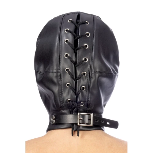 Шлем БДСМ Fetish Tentation Closed BDSM hood in leatherette