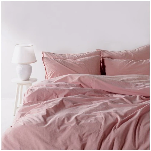 Комплект постільної білизни SoundSleep Stonewash Adriatic pastel pink пастельно-рожевий, Двохспальний євро (92370838)