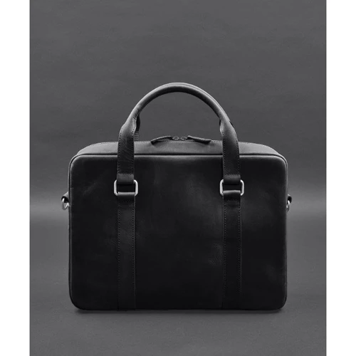Конференц-сумка BlankNote Crazy Horse черная (BN-BAG-37-g-kr): Фактура Матовая, Гладкая
