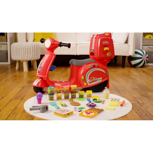 Набір для творчості HASBRO PLAY-DOH PD із пластиліном Іграшковий скутер для доставки піци (F8803) фото 6