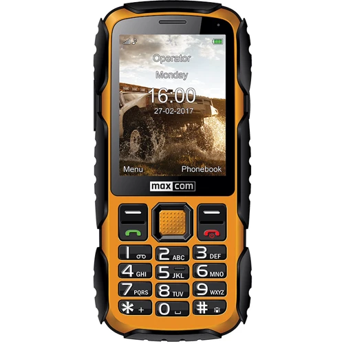Мобильный телефон Maxcom MM920 black-yellow (UA UCRF): Дисплей 2.8 TFT (240x320)