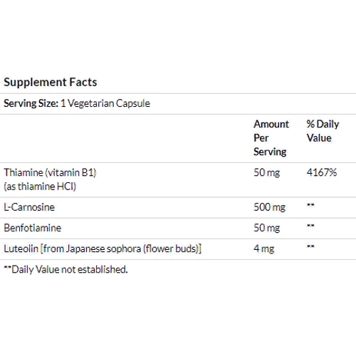 Life Extension Super Carnosine, 500 mg, 60 Vegetarian Capsules Карнозин: Стать унісекс