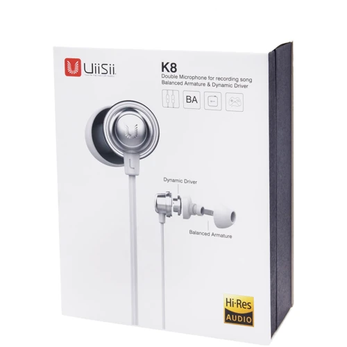 Наушники UiiSii K8 White: Тип конструкции вакуумные