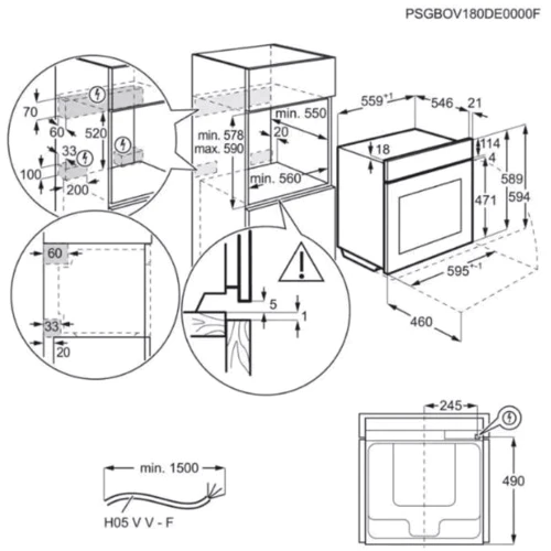Духовой шкаф электрический Electrolux KOAAS31CX фото 15