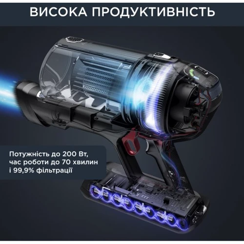 Пилосос Rowenta X-Force Flex 14.60 Auto Animal RH9958WA: Максимальна потужність 200 Вт